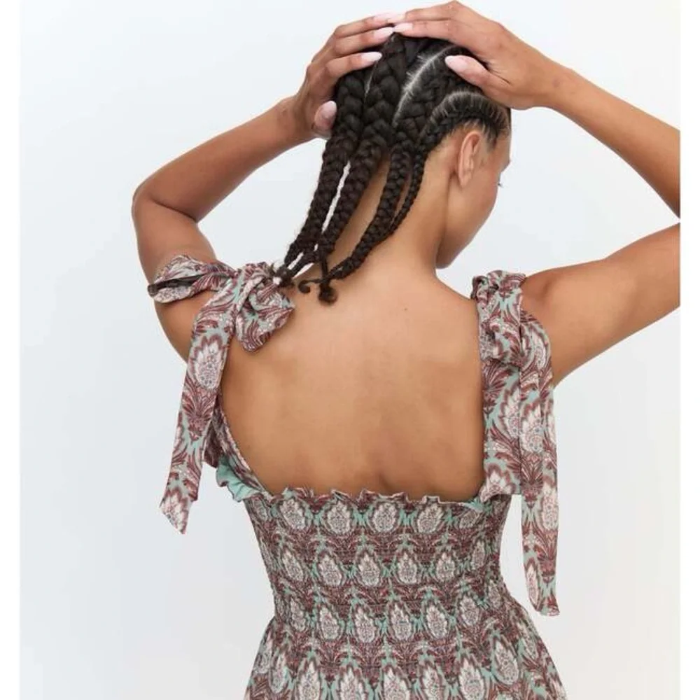 Hill House Home Ribbon Ellie Nap dress Pinecone Sage NWT size M‎